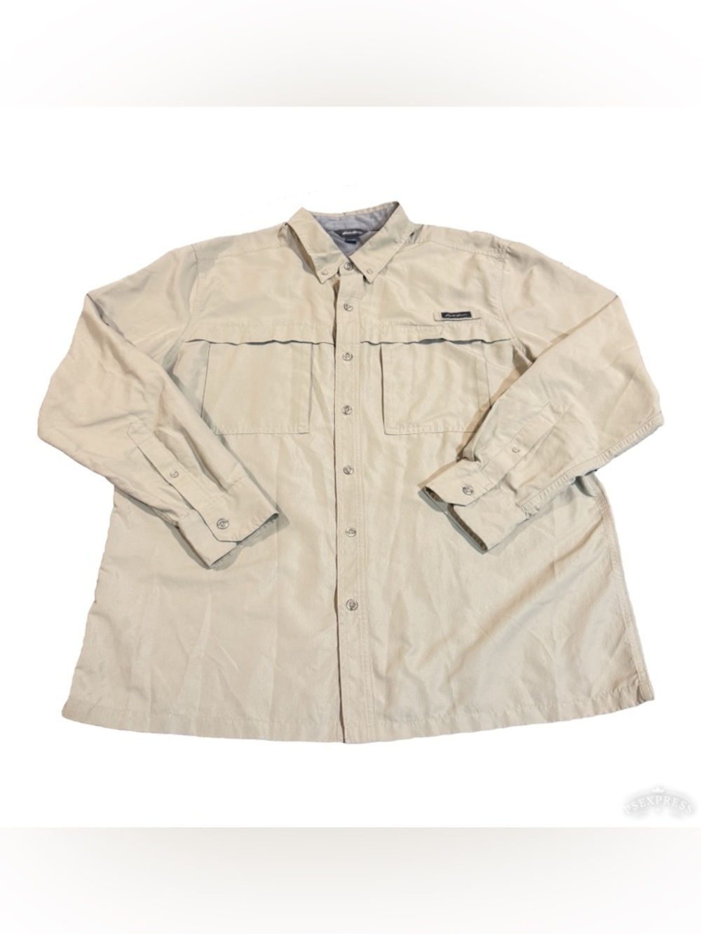 Eddie Bauer Men's Ripstop Guide Long-Sleeve Button Up Shirt
